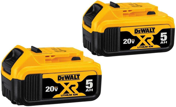 (2) NEW DeWALT DCB205 20V Volt MAX XR 5.0Ah Li-Ion Battery Packs 2021 *USED*