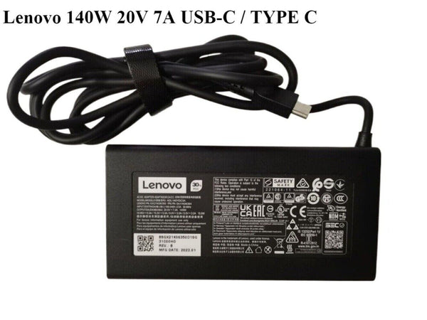 New OEM Lenovo 140W 20V 7A USB-C Charger ADL140YDC3A 5A11K06364