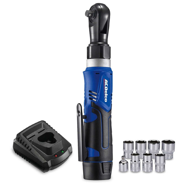 ACDelco ARW1209P G12 Series 12V Li-ion 3/8” 45 ft-lbs. Ratchet Wrench Tool Kit