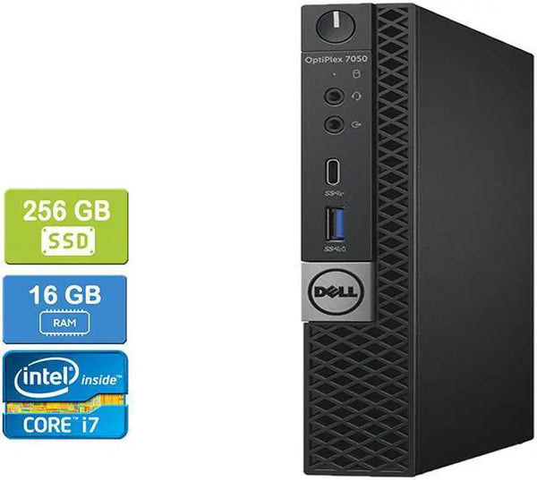 DELL 7050 MICRO i7-7700T 16GB RAM 256GB SSD Win 10 Pro