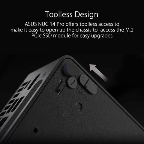 ASUS NUC 14 Pro Mini Intel Ultra 7 155H 32GB 1TB SSD 155H Intel Arc 32GB Black W
