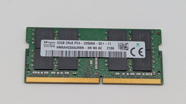 SK Hynix 32GB HMAA4GS6AJR8N-XN DDR4 2Rx8 3200Mhz SODIMM
