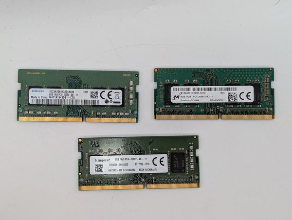 3 X Assorted 2666MT/s 8GB DDR4 SODIMM RAM | Ships Free