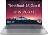 Lenovo ThinkBook 16 Gen 6 Business 16 in FHD+ Touch Intel 8-Core i5-13420H