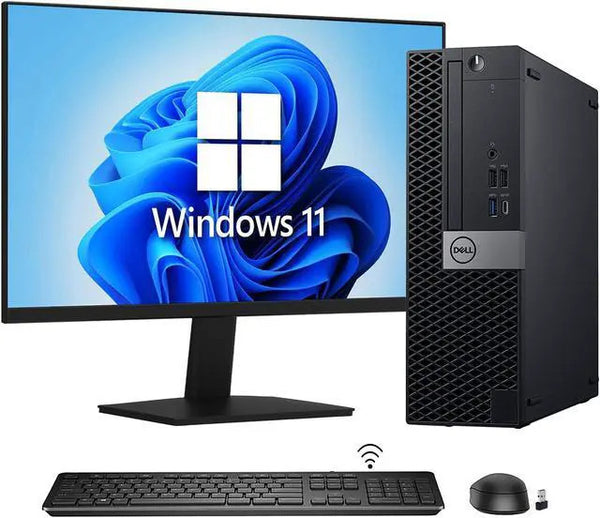 Dell OptiPlex 3060/5060/7060 SFF Desktop with 24 in Monitor I7-8700 No 2TB NVMe