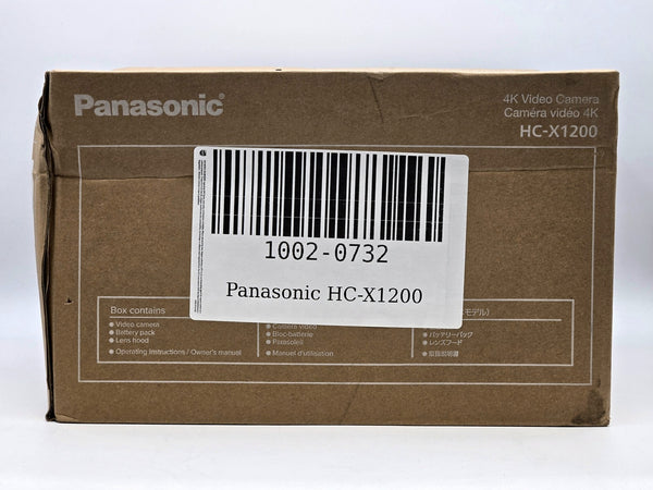 Panasonic HC-X1200 UHD 4K HDMI Camcorder with 24x Zoom FAST FREE SHIPPING