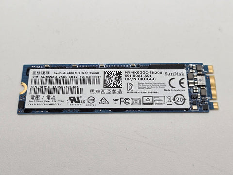 256GB SanDisk X400 SATA M.2 2280 SD8SN8U-256G-1012