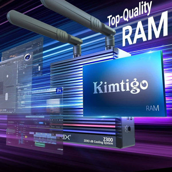 MINIX Z300-0dB Fanless Mini PC with 16G RAM/512G SSD, Powered by 12th Gen Alder