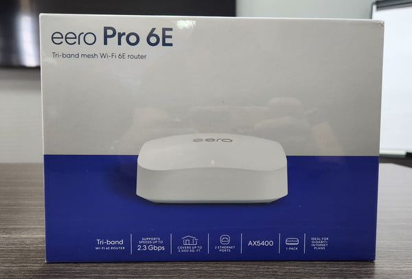 Eero Pro 6E Tri-Band AXE5400 Wi-Fi 6E Mesh Router - White