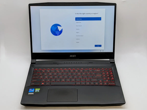 MSI Katana GF66 12UE 15