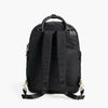 Lo & Sons Rowledge Backpack | Black Exterior / Gold Hardware / Grey Interior