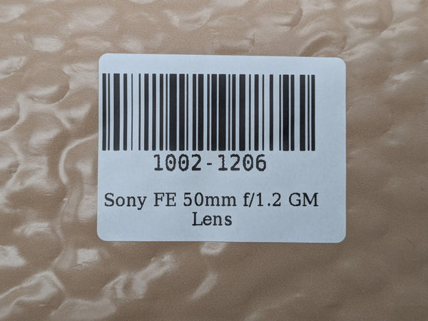 Sony FE 50mm f/1.2 GM Lens SEL50F12GM E-Mount Full Frame - Mint Glass w/ Caps