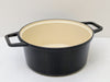 2-in-1 Dutch Oven Enameled Cast-Iron Dutch Oven color black