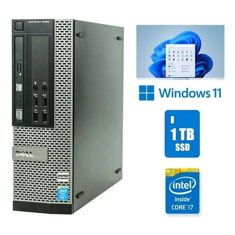 Dell Restored Dell OptiPlex 9020 SFF Desktop Intel Core i7 32GB Ram 1TB SSD