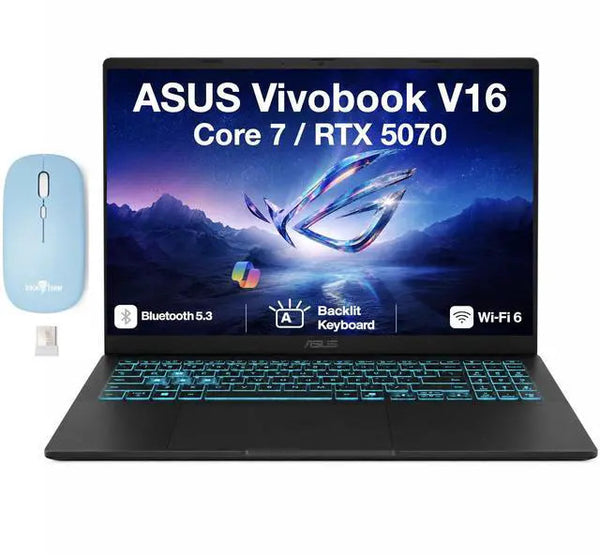 ASUS Vivobook V16 16.0 in LCD WUXGA Display Core 7 240H 64GB DDR5 1TB PCIe SSD