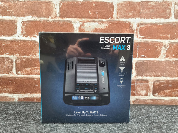 Escort Max 3 Laser Radar Detector Enhanced Range Bluetooth Updatable M4++ IVT