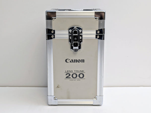 Canon 200mm f/1.8L USM EF Mount Lens with Lens Hood and Canon Carrying Trunk