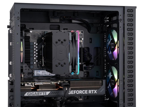 ABS Cyclone Ruby Ryzen 7 9000 Series MSI Ventus 5070 12GB RTX TeamGB 1TB SSD Bla