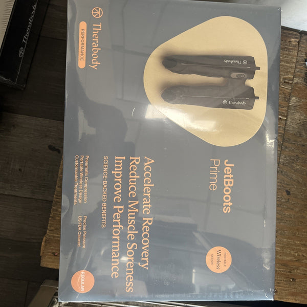 Therabody Jetboots Prime Recovery Boots Black (Size Regular) Ships Free