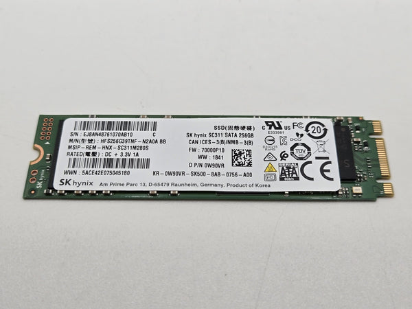 256GB SATA 2280 M.2 SSD 0W90VR SK hynix SC311