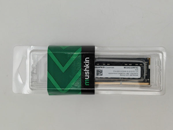 NEW Mushkin Essentials 8GB PC4-3200 SODIMM | MES4SE20NF8G | Ships Free