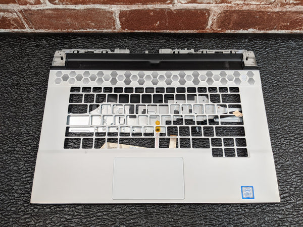 DELL Alienware M15 R2 Palmrest Touchpad White F06 MVM8D Metal Plate Support