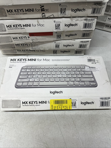 Logitech MX Keys Mini for Mac Wireless Keyboard Pale Gray Open Box