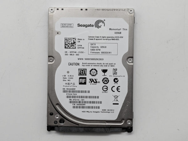 Seagate 320GB 2.5'' SATA 5400RPM (ST320LT020-9YG142) - FREE SHIPPING