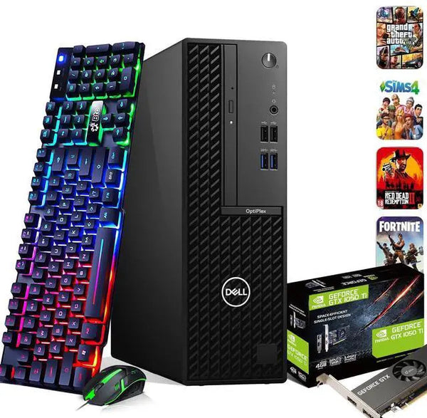 Dell OptiPlex 3080 SFF Desktop i5-10500 32GB RAM 1TB SSD NVIDIA GeForce GTX