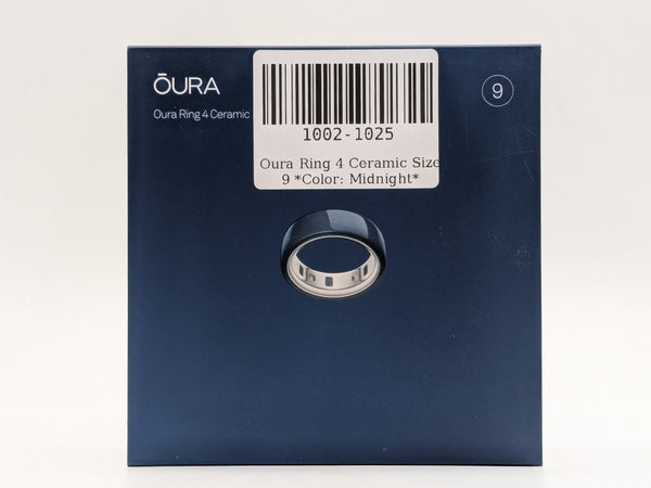 NEW Factory Sealed Oura Ring Gen 4 Ceramic Size 9 Midnight