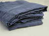The Citizen Stonewashed Linen Sheet Set - Full - Slate Blue - FREE SHIPPING
