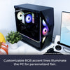 iBUYPOWER 8 MESH Gaming Ryzen 7 8700F 5070 12 GB RTX 32GB 1TB 750 w with iec WAR