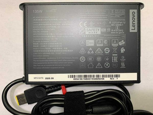Original Lenovo 135W ADL135SDC3A Slim Tip AC Adapter for Lenovo ThinkPad P1 20MD