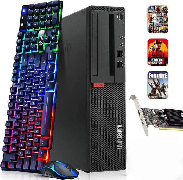 Lenovo M800/M900 Desktop Gaming i5-6500 16GB RAM 256GB +1TB HDD AMD Radeon RX