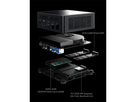 ASUS NUC 13 PRO Intel i5-13420H 8TB SSD Black BT WARRANTY