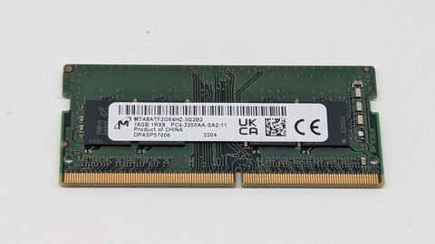 Micron 16GB DDR4 3200MHz PC4-25600 SODIMM Laptop Memory RAM MTA8ATF2G64HZ-3G2B2