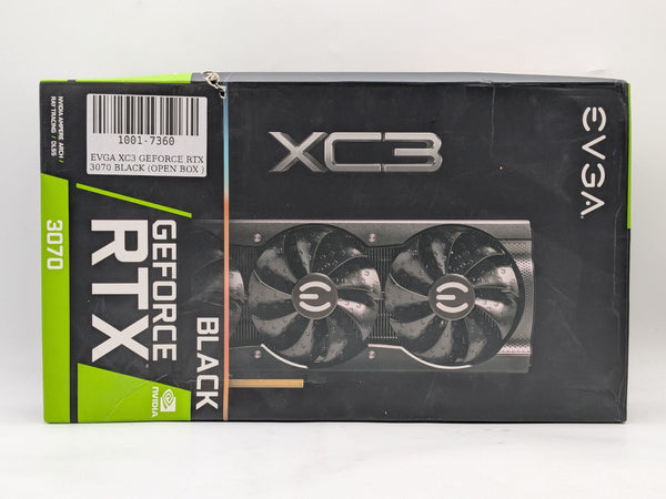 EVGA GeForce RTX 3070 XC3 8GB GDDR6 Gaming 08G-P5-3751-KL Black