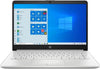 HP 14-DK1022 14 in 4GB RAM 128GB SSD Ryzen 3 3250U W10 Home Natural Silver