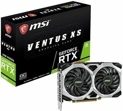 MSI Video Card GeForce RTX 2060 VENTUS GP OC PCI-Exp x16 3.0 6GB GDDR6 IN HAND