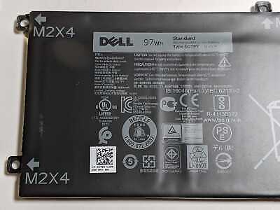 GENUINE 11.4V 97Wh DELL 6GTPY Battery XPS Precision 15 9550 9560 5510 5520