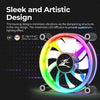 Zalman LF120 Premium 120mm Double-Sided Ring RGB Led Case Fan 1300RPM 4-Pin PWM