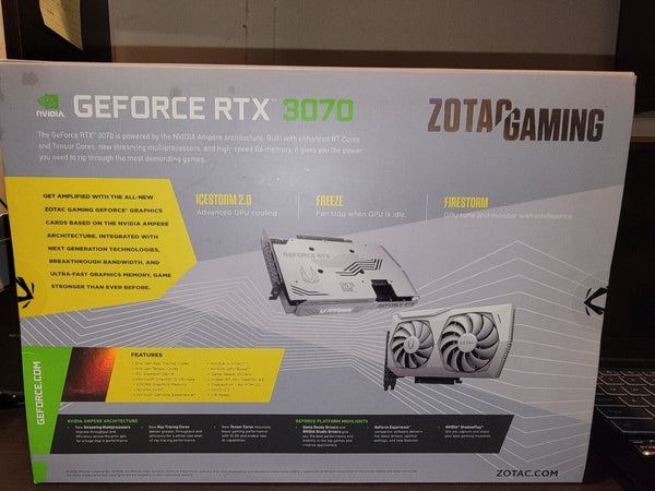 ZOTAC GeForce RTX 3070 Twin Edge OC White Edition Graphic Card Fast Shipper